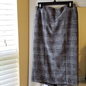 Gray Pencil Skirt